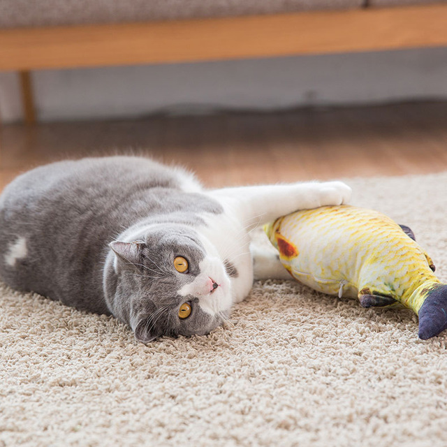 leukste goedkoopste kattenspeeltje Pluche vis met cat nip