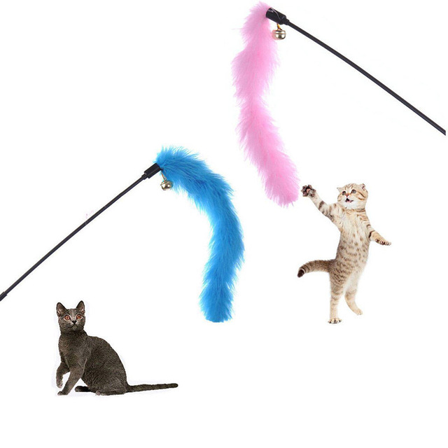 leukste goedkoopste kattenspeeltjes Stokje met pluim